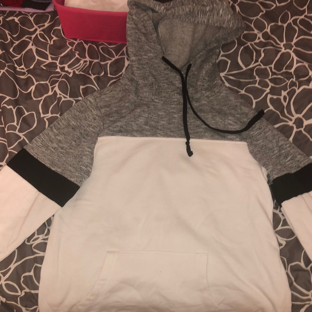 Black White and Grey Sweatshirt